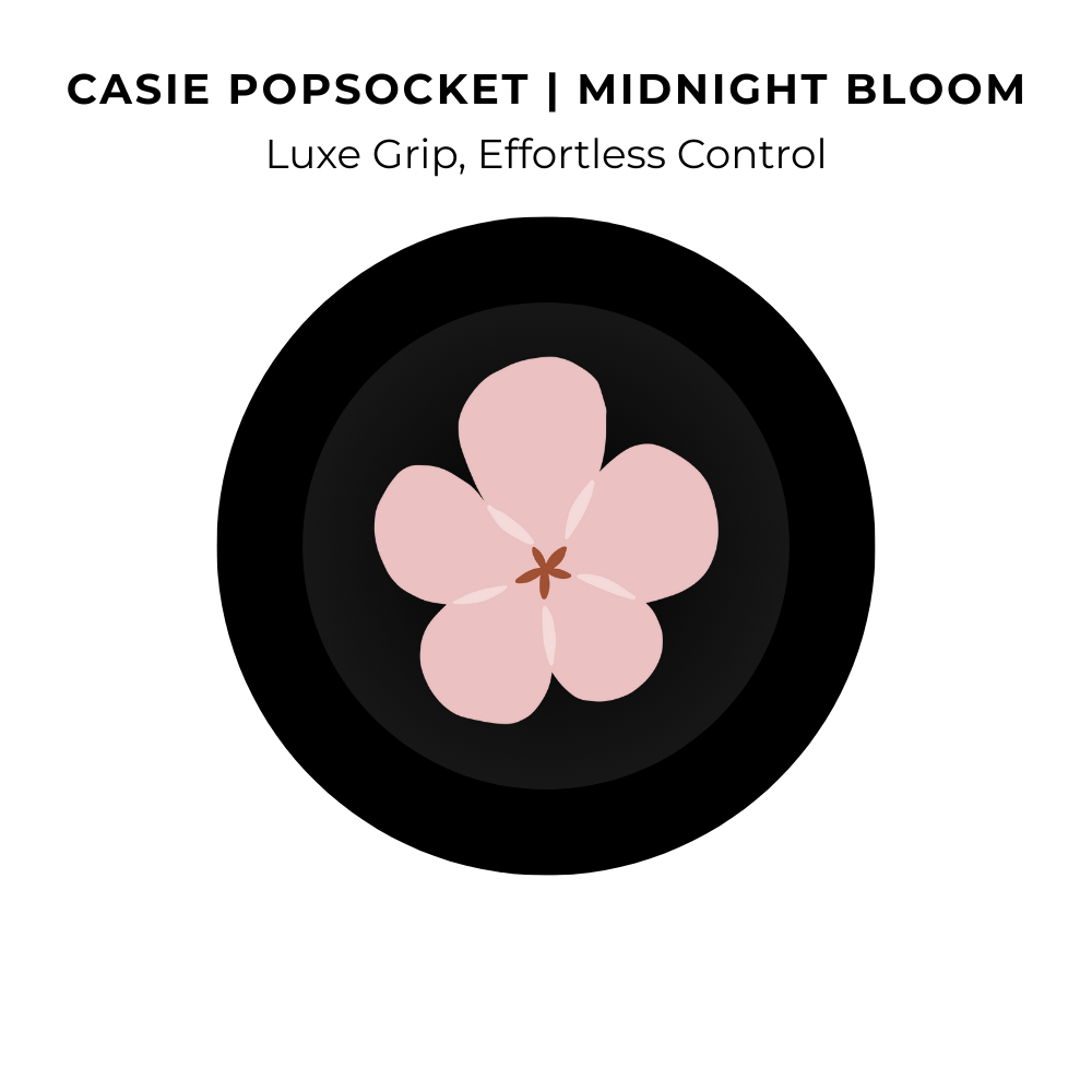 CASIE Magnetic Pop-socket แรงดูด HD พิมพ์ง่ายในการจับโทรศัพท์ Midnight Bloom sakura