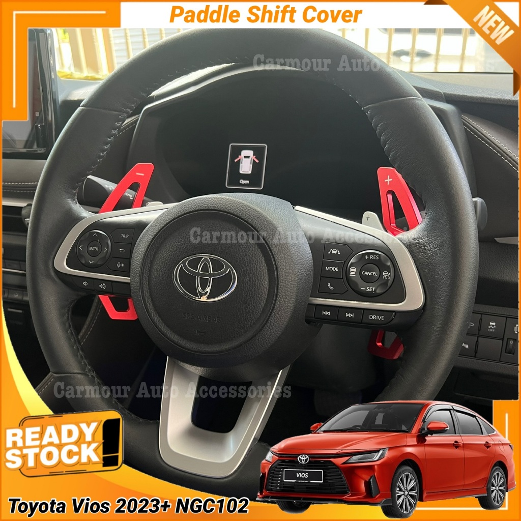 Toyota Vios 2023 NGC102/AC100 Vios 2019 Yaris 2025 Paddle Shift Cover พวงมาลัย Paddle Shifter