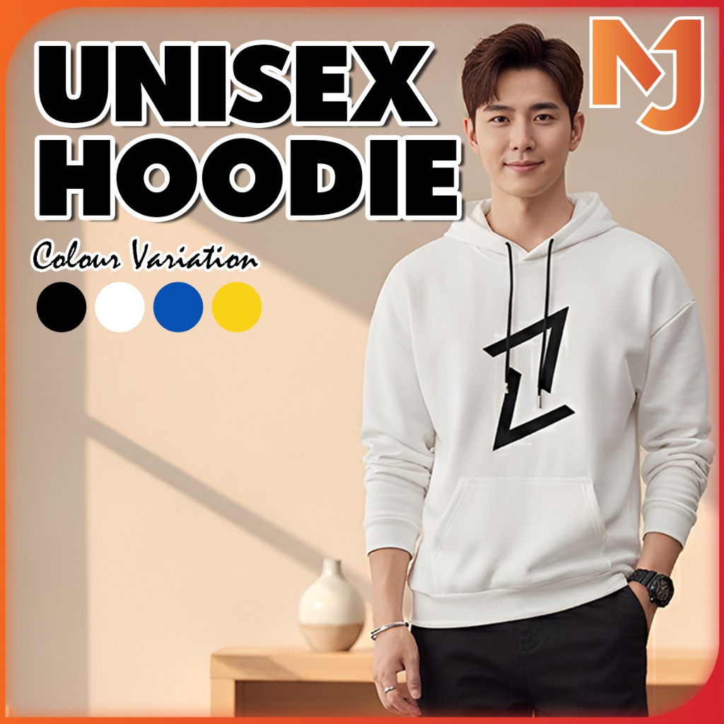 McJoden - VINCENT Unisex ผู้ชายผู้หญิงหลวมแขนยาวเสื้อกันหนาว Hoody Hoodie Jacket Lelaki Perempuan