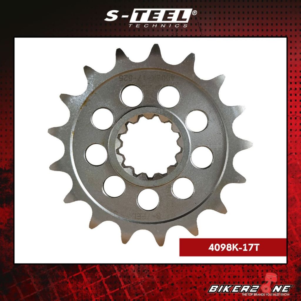 S-TEEL สเตอร์หน้ารถจักรยานยนต์สําหรับ BMW HP4 / S1000R / S1000RR / S1000XR (498K-17T)