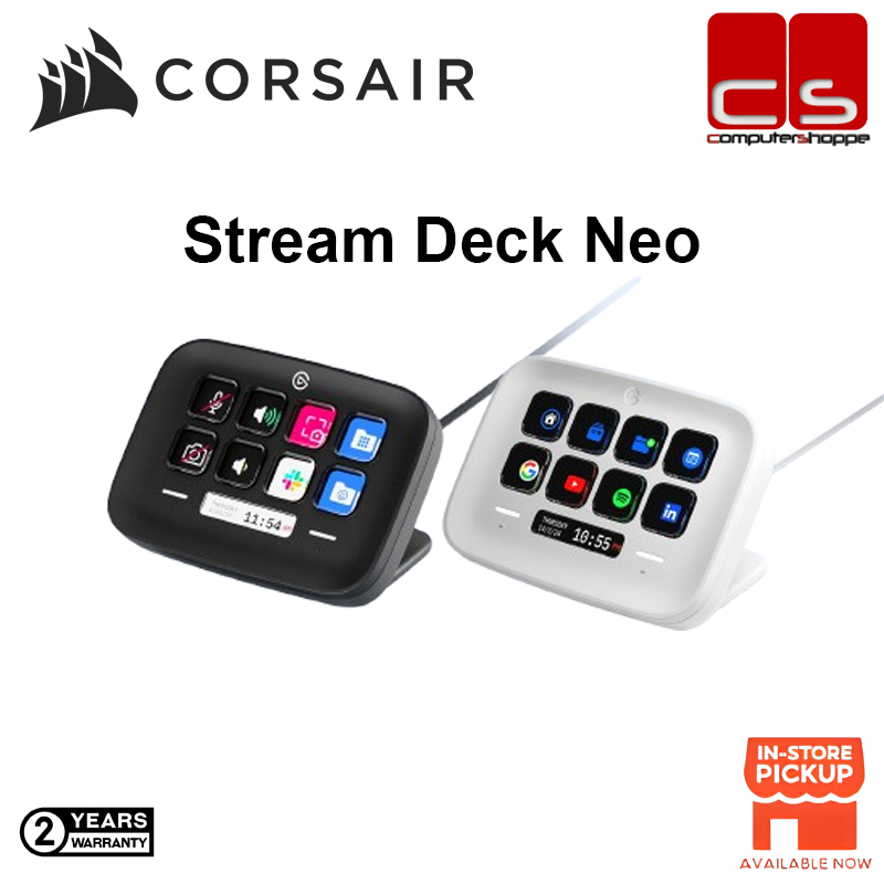 Corsair Elgato Stream Deck Neo - สีดําสีขาว