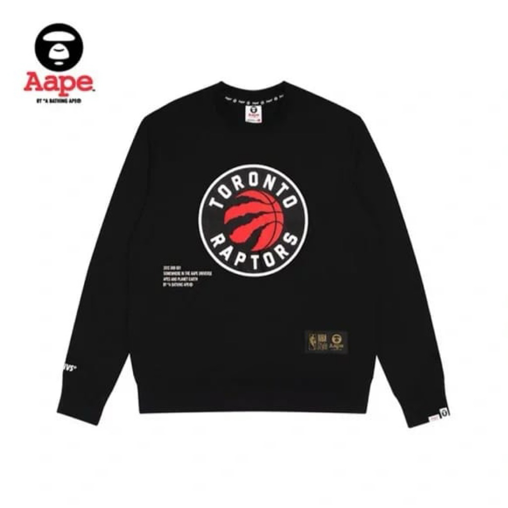เสื้อสเวตเตอร์ Aape x NBA Toronto Raptors