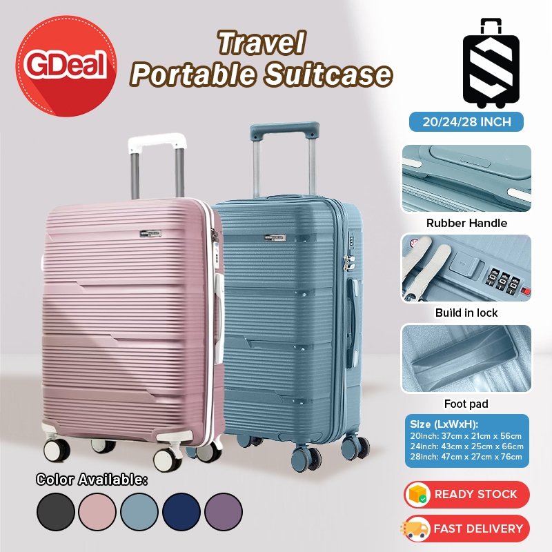 GDeal SKY TRAVELLER SKY365 3-In-1 PP รถเข็นกระเป๋าเดินทางคุณภาพเสียงล้อคู่ (20 นิ้ว+24 นิ้ว+28 นิ้ว)