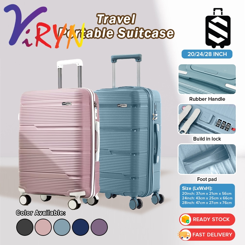 ViRYN SKY TRAVELLER SKY365 3-In-1 PP รถเข็นกระเป๋าเดินทางคุณภาพเสียงล้อคู่ (20 นิ้ว + 24 นิ้ว + 28 น