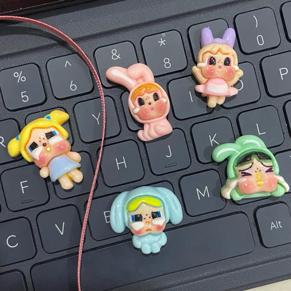 ชุด charm diy clog cork รองเท้า kasut crock อุปกรณ์เสริม my melody kuromi capybara molly monolyta po