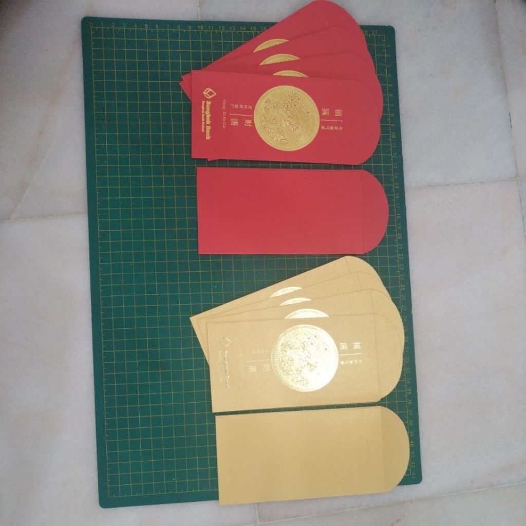 Bangkok bank Ang pow ซองแดง 10 ชิ้น 2 ดีไซน์