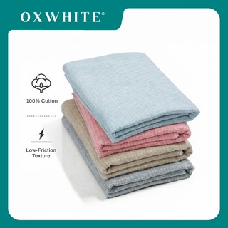 Oxwhite Waffle Weave Cotton Bath Towel