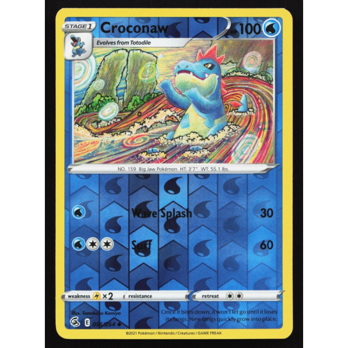 Croconaw 056/264 SWSH08: Fusion Strike Reverse Holo