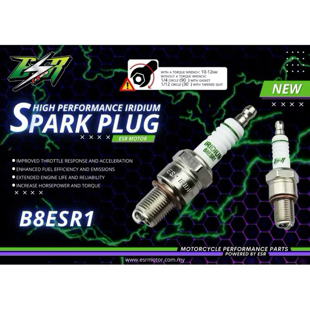 ESR MOTOR IRIDIUM PLUG Y15ZR LC135 125ZR RXZ EX5