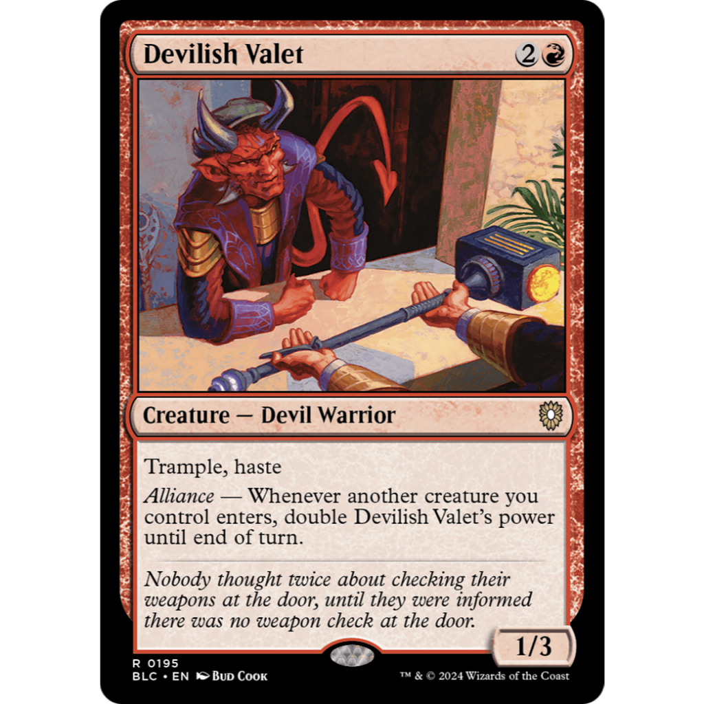 MTG - Valet Devilish - BLC