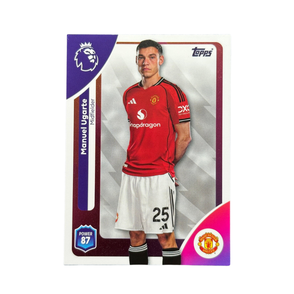 Topps Premier League 25/26 Manuel Ugarte แมนเชสเตอร์ ยูไนเต็ด Base Trading Card ของสะสม