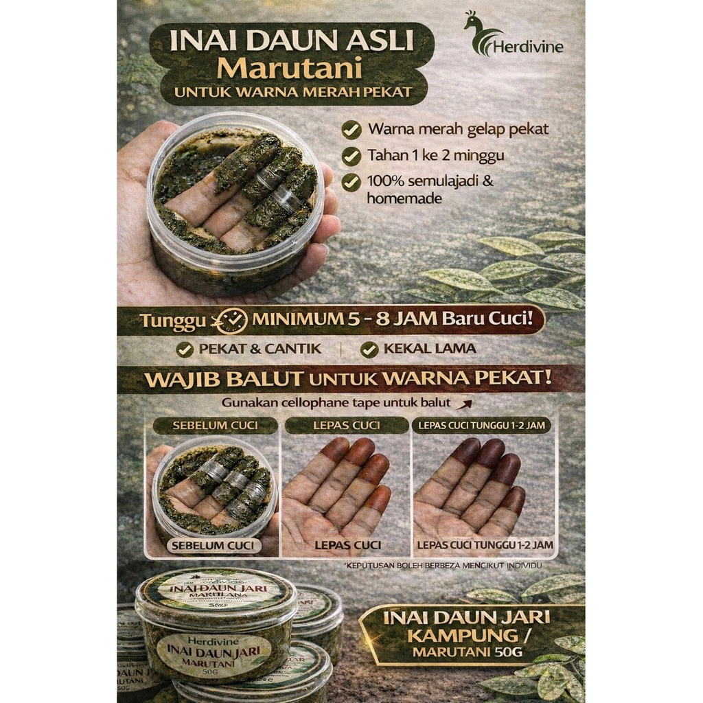 MARUTANI / VILLAGE FINGER LEAF HENNA -50G