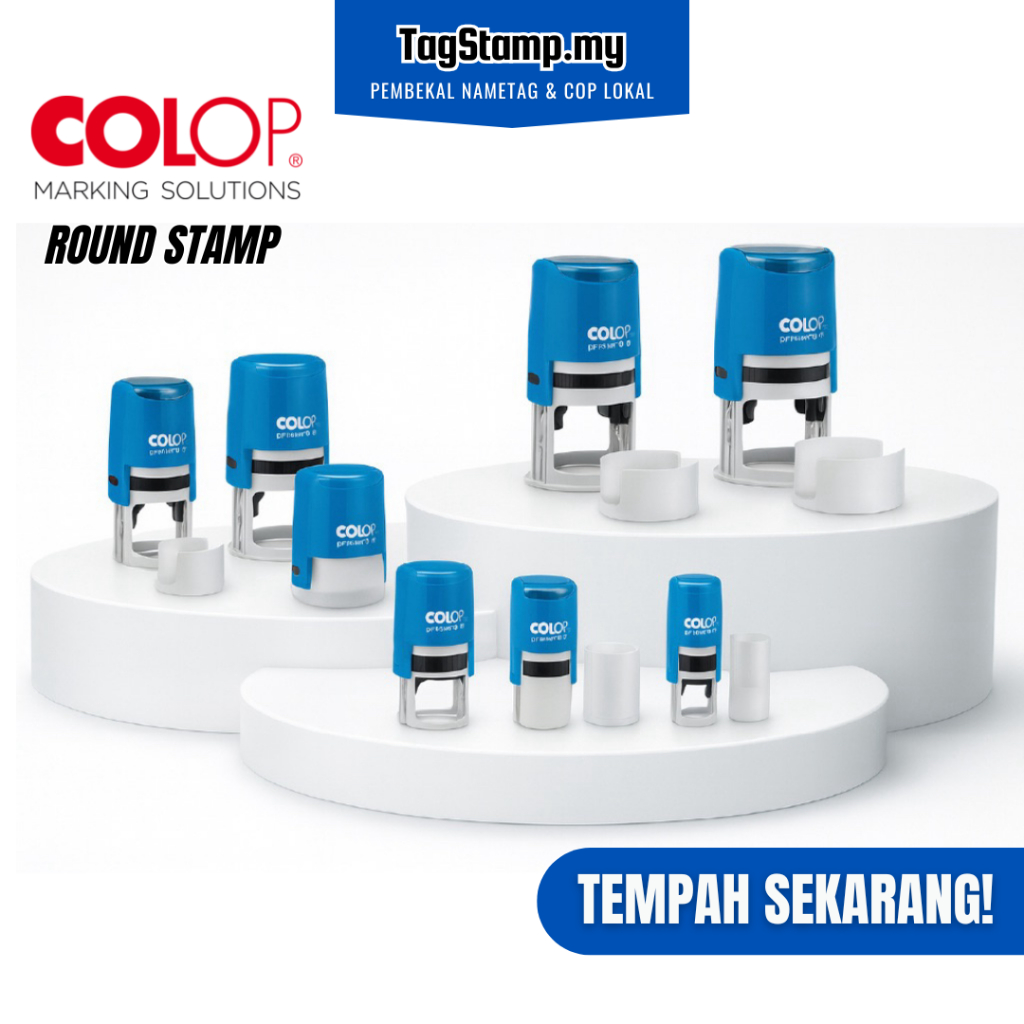 Coop Customing Round series Self-Inking Stamp / Ruber Stamp Company Chop / Bank Chop R17 / R24 / R30
