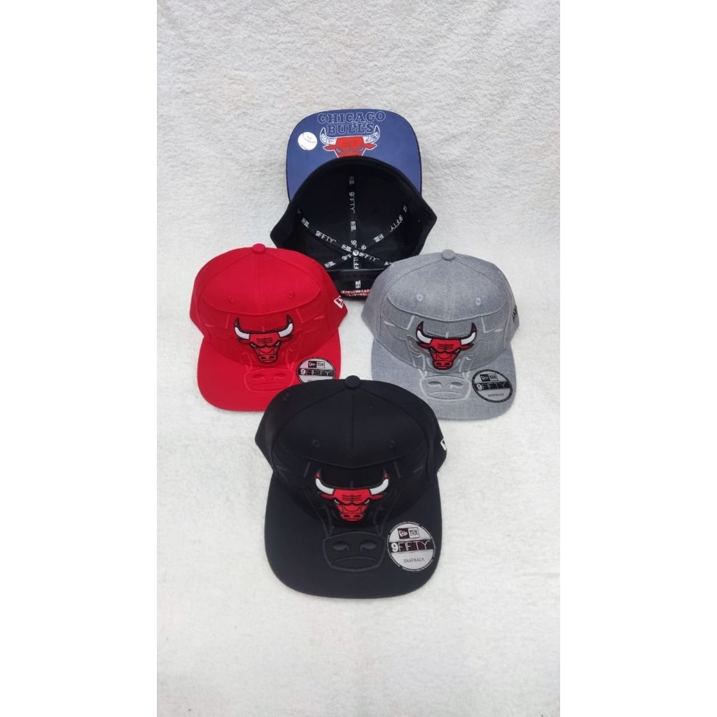 CHICAGO BULLS PREMIUM CAP MEN SNAPBACK TOPI BULLS SNAPBACK