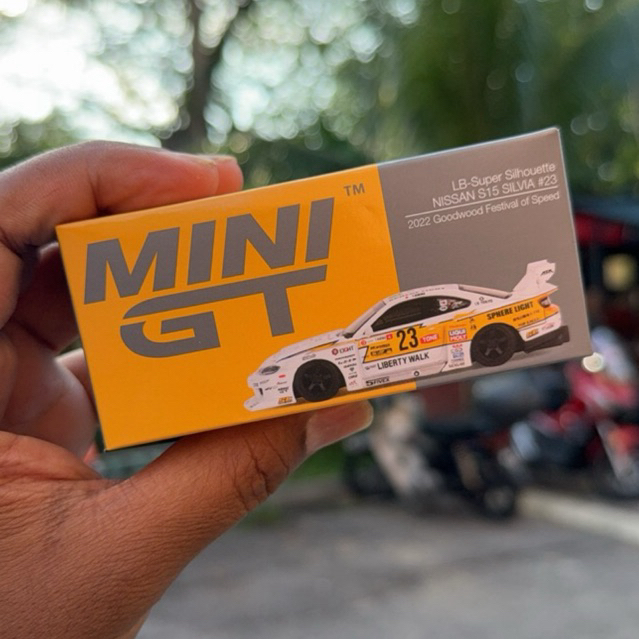 เวอร์ชัน MINIGT 1: 64 Nissan Nissan S15 Super Silhouette LB Wide Body 618 โมเดลรถโลหะผสม 618