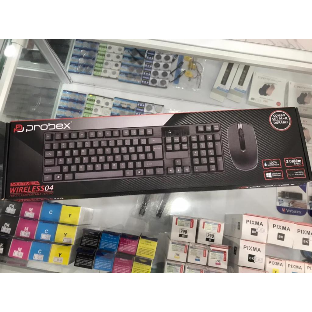 คีย์บอร์ดไร้สายเมาส์ Combo Slim แบบพกพา Easy Setup Plug & Play PC แล็ปท็อปสํานักงานนักเรียน