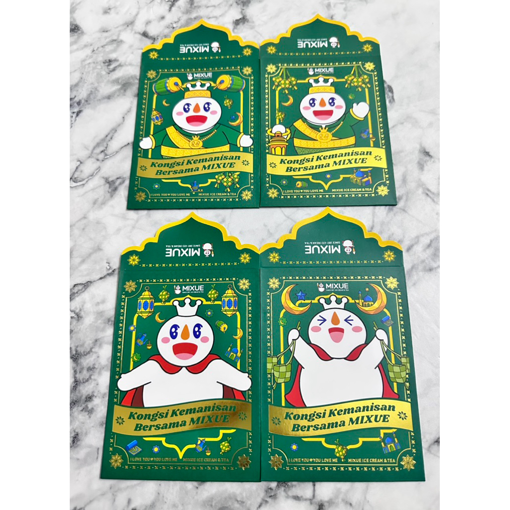 Mixue Kongsi ขนมหวานปกรายา ชุด 4 ชิ้น