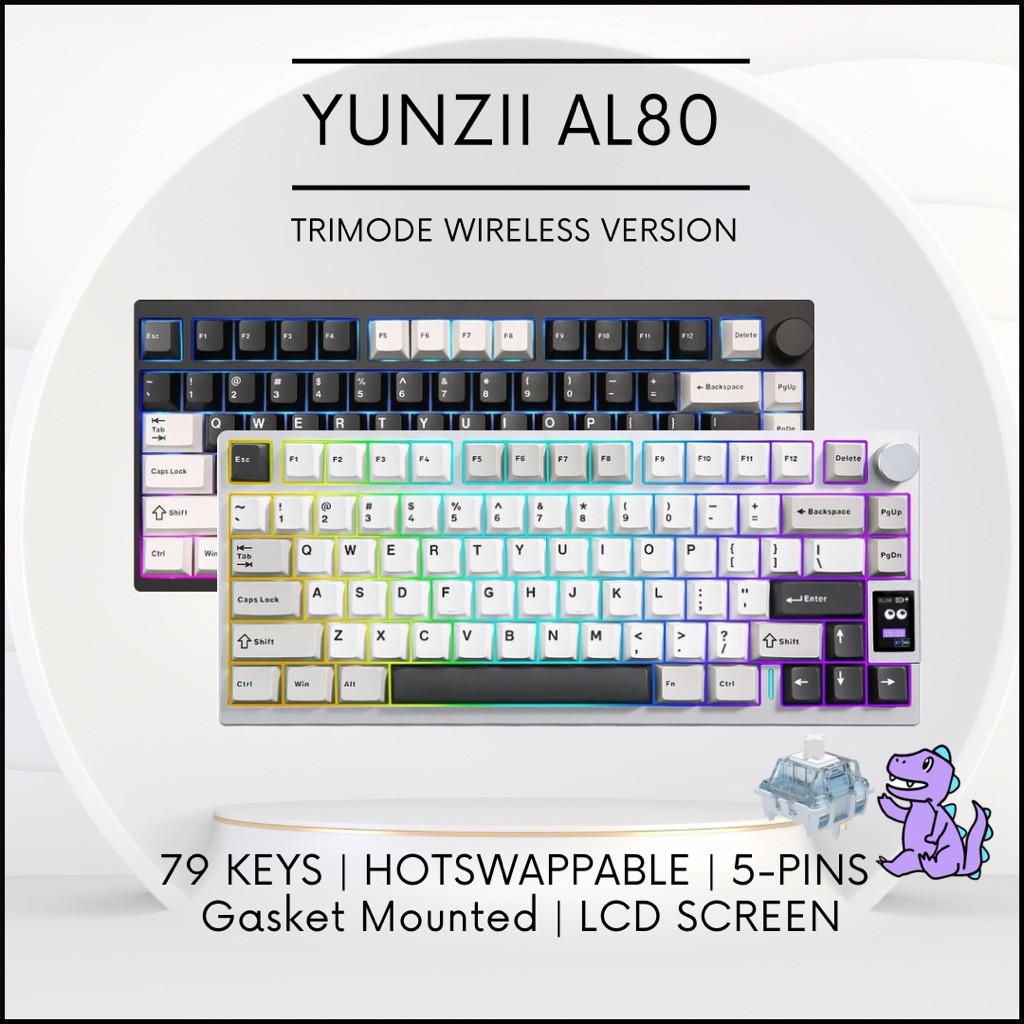 Yunzii AL80 คีย์บอร์ดเชิงกลแบบกําหนดเองอลูมิเนียม 75%