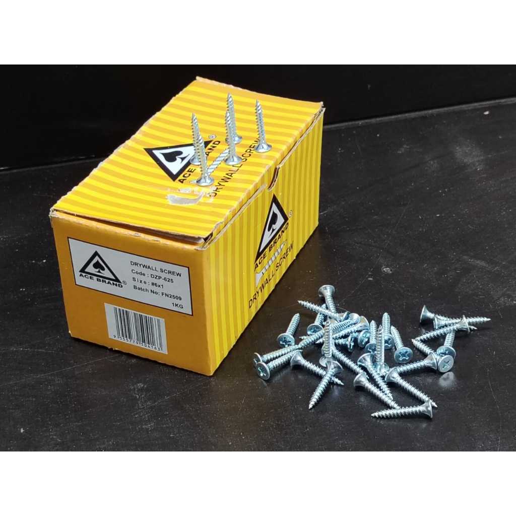️ ACE BRAND ️DRYWALL SCREW DZP-625 6x1"