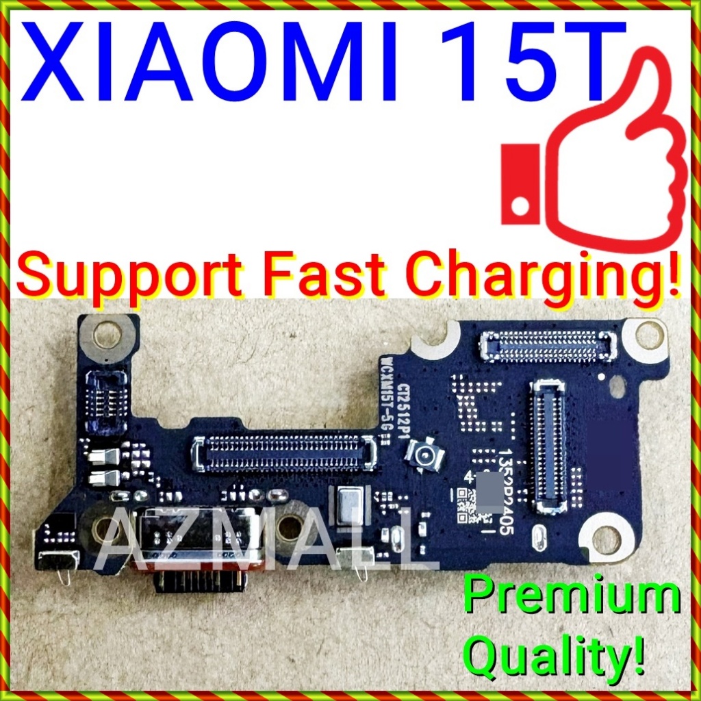 ใหม่พอร์ตชาร์จ SIM Slot SUB Board MIC สําหรับ XIAOMI 15T Pro / 15T 5G / 25069PTEBG