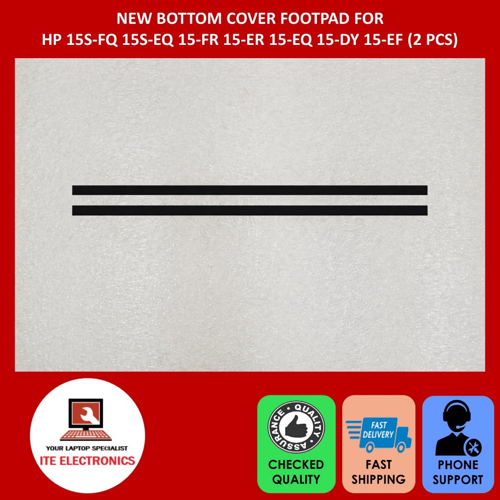 ใหม่ HP 15S-FQ 15S-EQ 15-FR 15-ER 15-EQ 15-DY 15-EF(2 ชิ้น) SERIES FOOTPAD BOTTOM COVER D CASE