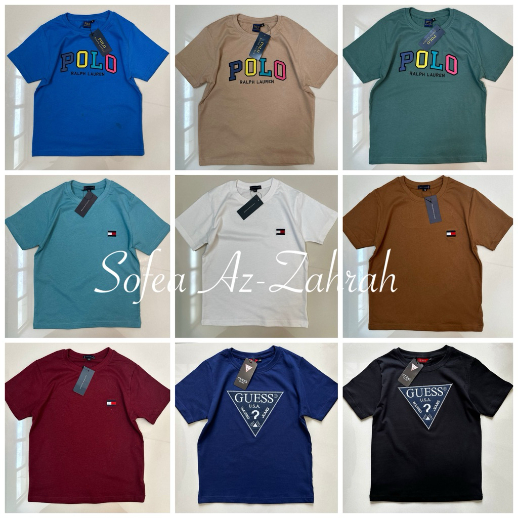 ️New Arrival ️2y-10y TShirt Shortsleeve Premium boy unisex TShirt kanak2 lelaki