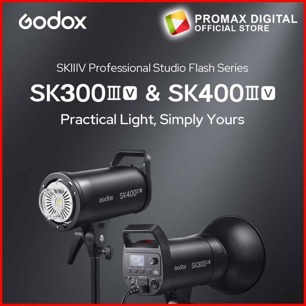 GODOX SK300III-V SK400III-V STUDIO แฟลชชุด 10w LED รุ่นโคมไฟ SK300IIIV SK400IIIV