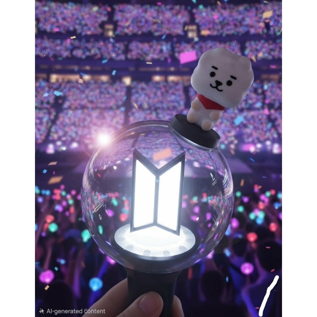 อุปกรณ์เสริม BTS Lightstick V4 Fanmade BT21