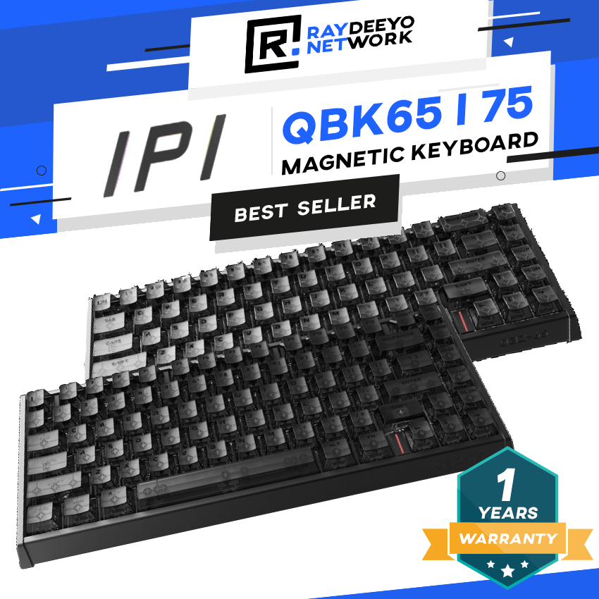IPI QBZ65 75 Magnetic Switch Gaming Mechanical Keyboard HE 8K Polling Rate RT Full CNC อลูมิเนียมกรณ