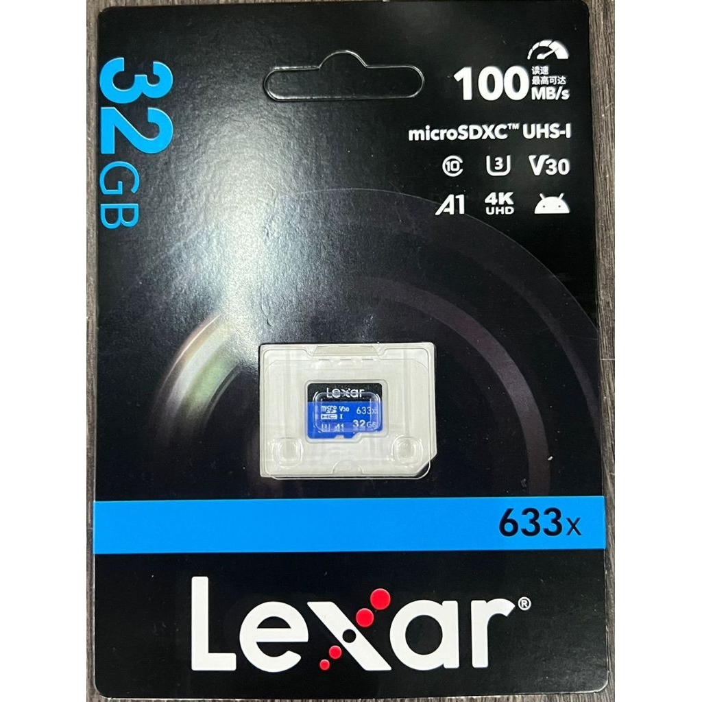 Lexar MicroSD การ์ดหน่วยความจํา SD ประสิทธิภาพสูง 633x / Blue Plus UHS-I (128GB/64GB/32GB) Micro SD 