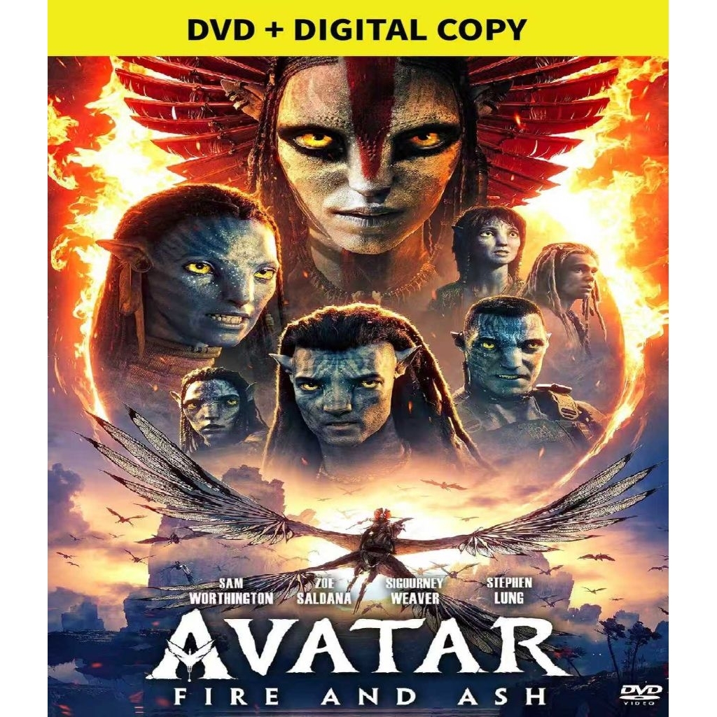 Avatar : Fire And Ash (2025) Avatar The Way Of Water (2022) Avatar (2009) ดีวีดี