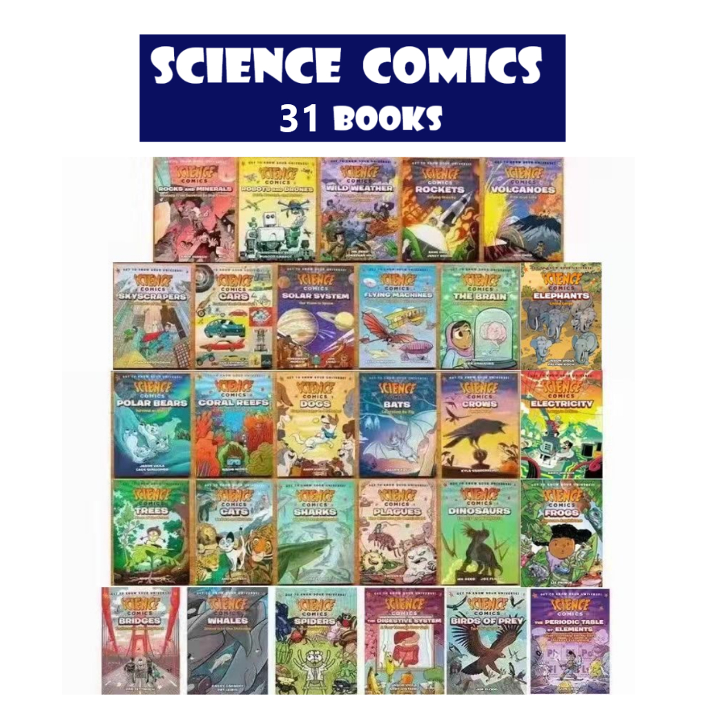 Science Comics 31 เล่ม  Science Comics Series 100 Things to Know About Science Comics หนังสือ