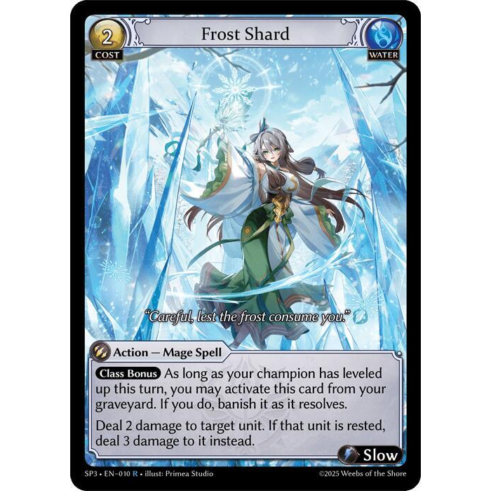 Grand Archive TCG - Frost Shard (R)(ฟอยล์) - Supporter Pack 3