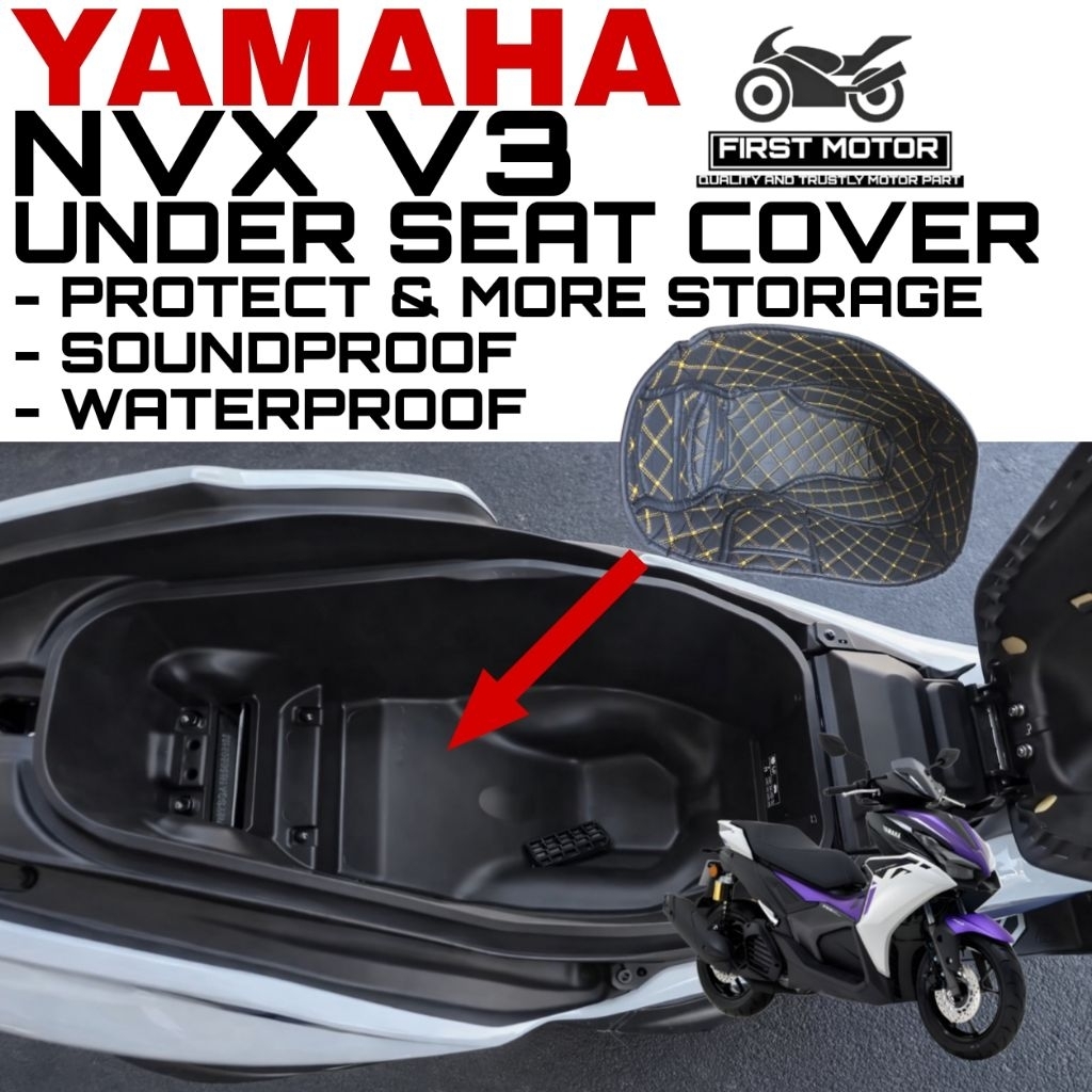 ฝาครอบใต้ YAMAHA NVX 155 V3 2025 2026 NVX155 ใต้ที่นั่งอุปกรณ์เสริมอุปกรณ์เสริม MODIFY