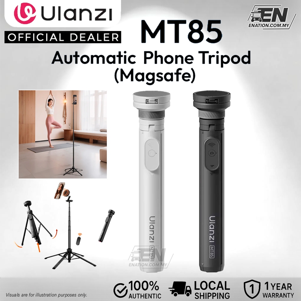 ULANZI MT-85 ไม้เซลฟี่ขาตั้งกล้องแม่เหล็ก Bluetooth | ขาตั้งสามขาแบบเปิดอัตโนมัติสูงสุด150ซม
