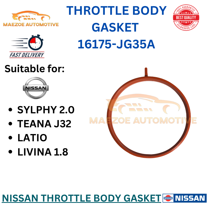คันเร่งปะเก็นซีลยาง O แหวน 16175-JG35A Livina 1.8 Latio 1.6 Almera 1.5 N17 HR15DE Sylphy 2.0 Teana j