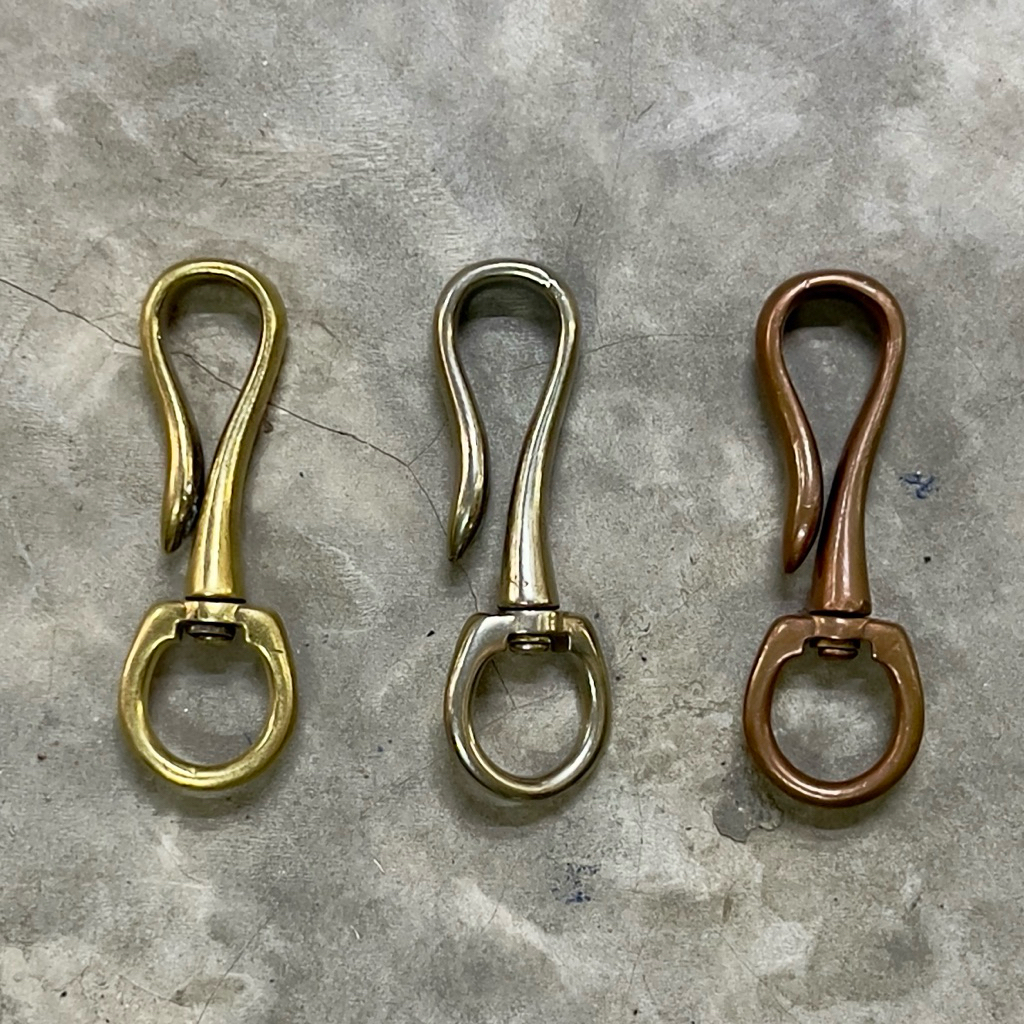 ทองเหลืองแข็ง U Hook หนัง Accesories