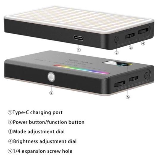 VIJIM VL120 RGB VIDEO LIGHT / PRODUCT VIDEO LIGHT / PORTRAIT LIGHT