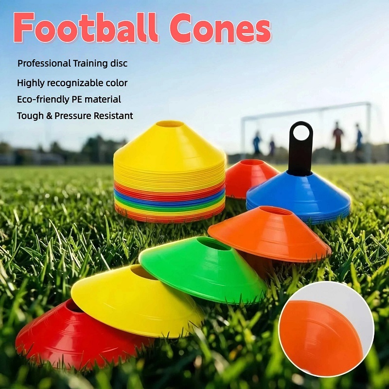 Football Cones Training Disc Training Plastic Skittle Boundary Sport Basketbal Sepak Paki sports Gap