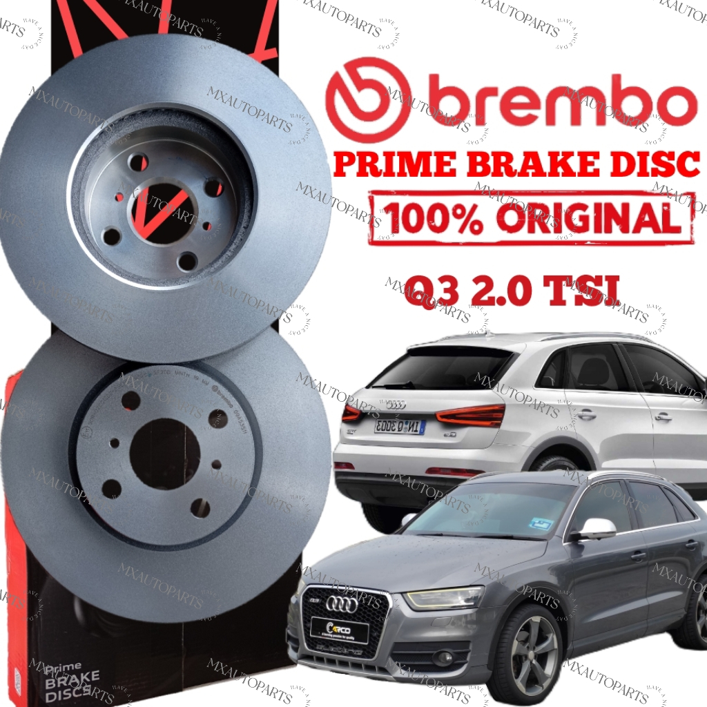 BREMBO AUDI Q3 8U 2.0 TSI 2012-2018 โรเตอร์ดิสก์เบรกหน้า/หลัง