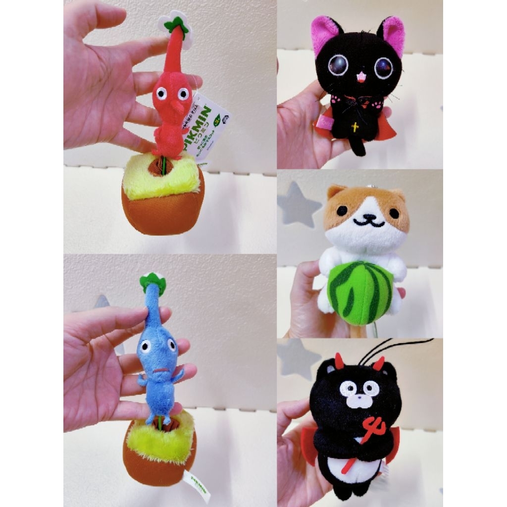 พวงกุญแจ Preloved SKC85A Pikmin The Gothic World of Nyanpire Neko Atsume Devil Bear