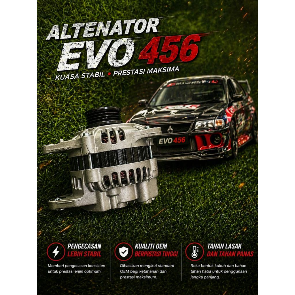 ALTERNATOR 120Ampere EVO 4 5 6 MD366831