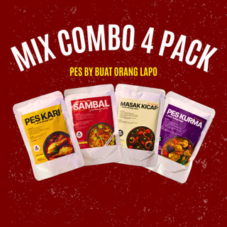 Buat Orang Lapo Combo 4 Pek Pes | Masak Ayam Daging Kambing Sotong Udang & Lain-Lain Cooking Makanan Seasoning