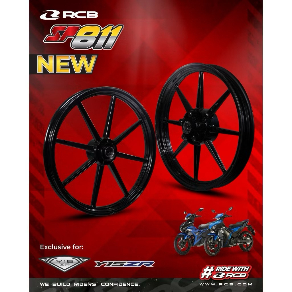 RCB SP811 1.60-1.85 SPORT RIM สีดํา Y15ZR LC135 SRLZ PG1