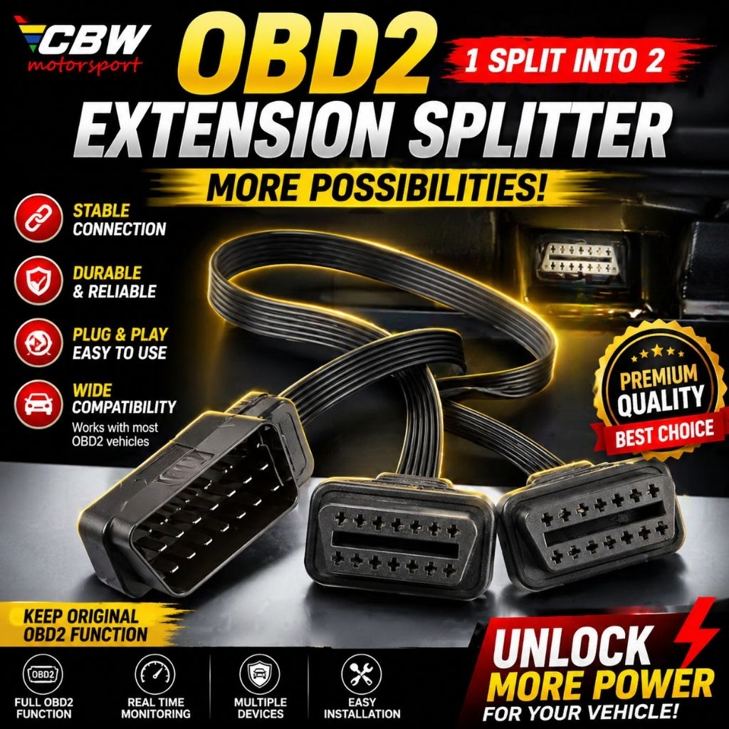สายเคเบิลขั้วต่อแยก OBD2 OBD ELM327 obd เมตร obd2 splitter rpm ช่องเสียบดัดแปลงอุณหภูมิน้ํา obd