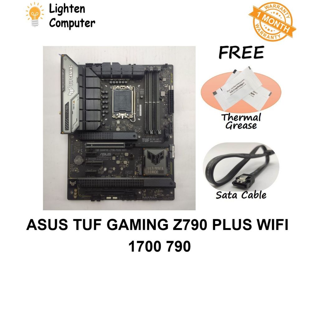 เมนบอร์ด WIFIUSED ASUS TUF GAMING Z790 PLUS | Z790 | แอลจีเอ 1700 | 13th, 14th Gen Intel | เอทีเอ็กซ