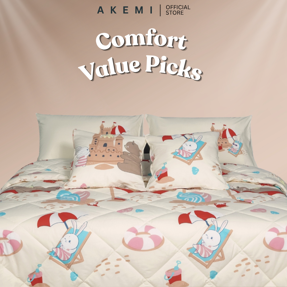 AKEMI Cotton Essentials Jovial ชุดผ้าพันคอเด็ก 600TC (Super Single/ Queen/ King)