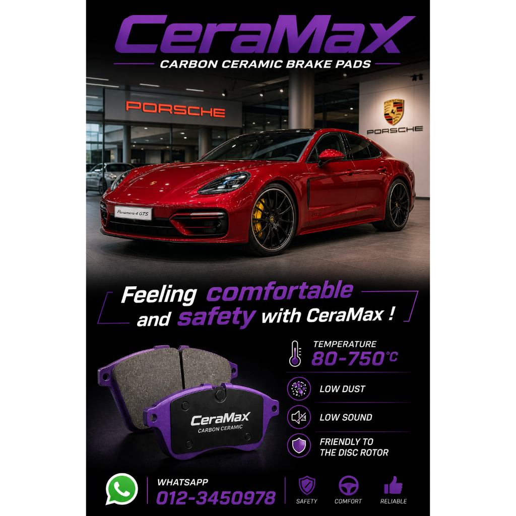 MG-PN0529R PORSCHE CAYNNE GTS 3600 CXZA 958 PANAMERA MACAN S TAYCAN 4S BREMBO 19Z CERAMAX BRAKE PAD