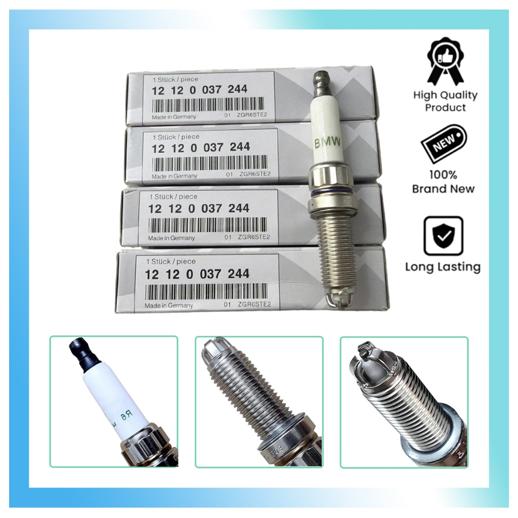 4/6PCSNew หัวเทียนสําหรับ Mini BMW E61 E63 E64 E82 F01 F02 F03 F04 F10 E87 E88 E90 E91 E92 E93 12120