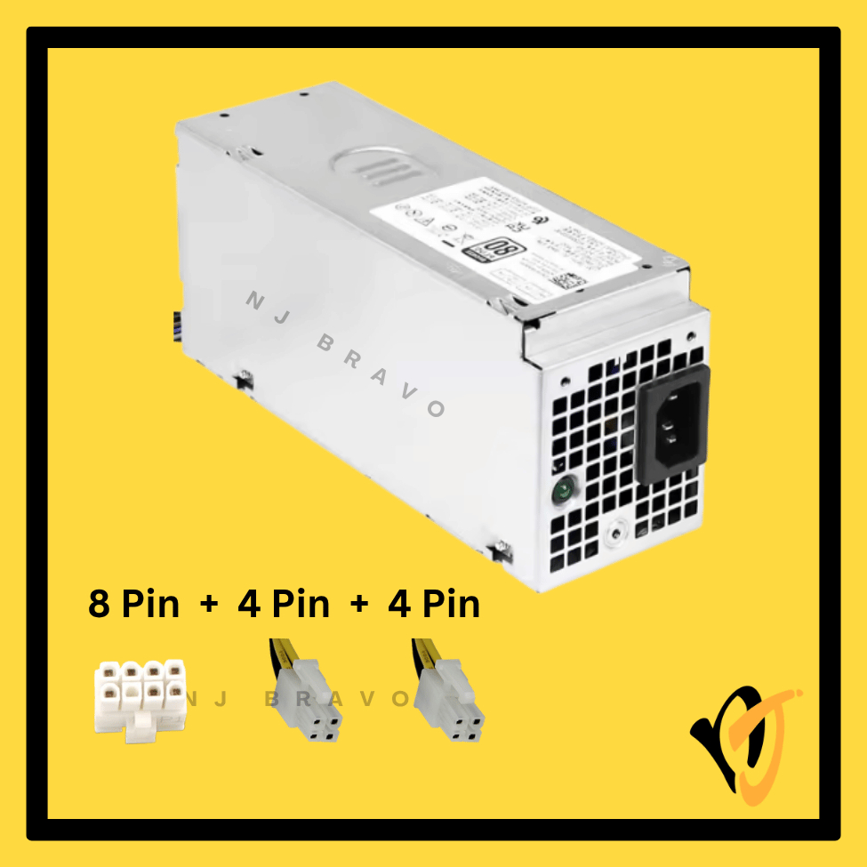Dell 260W SFF PSU 7JGJF 5FK7C 0NCM9 HVW4Y สําหรับ OptiPlex 3000/5000/7000 Vostro 3690 3910 - 8+4 พิน